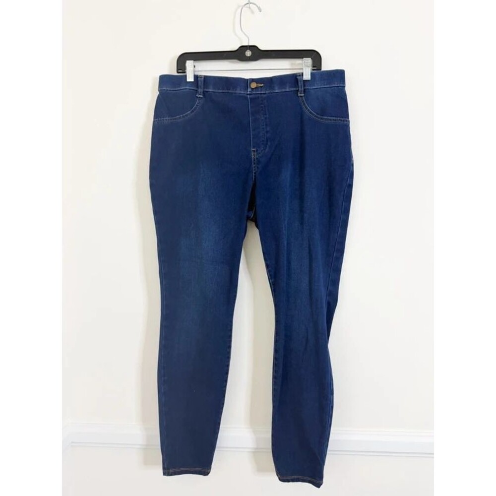 Time and Tru Women’s Dark Wash Stretch Skinny Jeans Leggings Size XXL 20